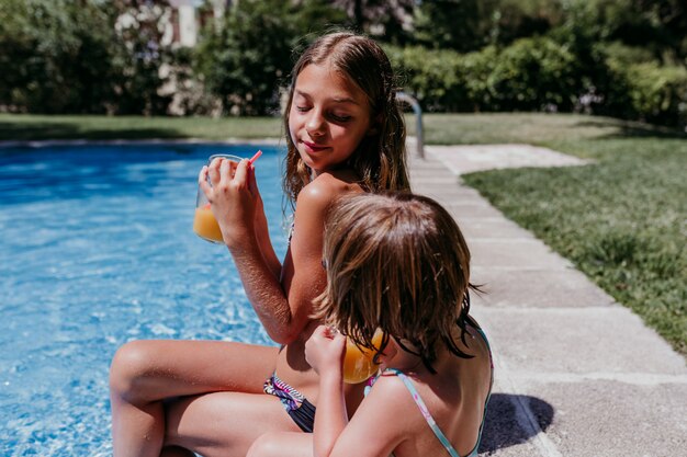 Teen Girls At The Pool Party Bikinis